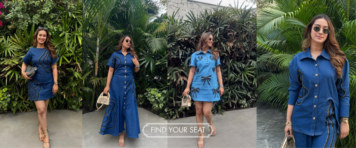 Denim dresses and shirts from The Denim Edit.