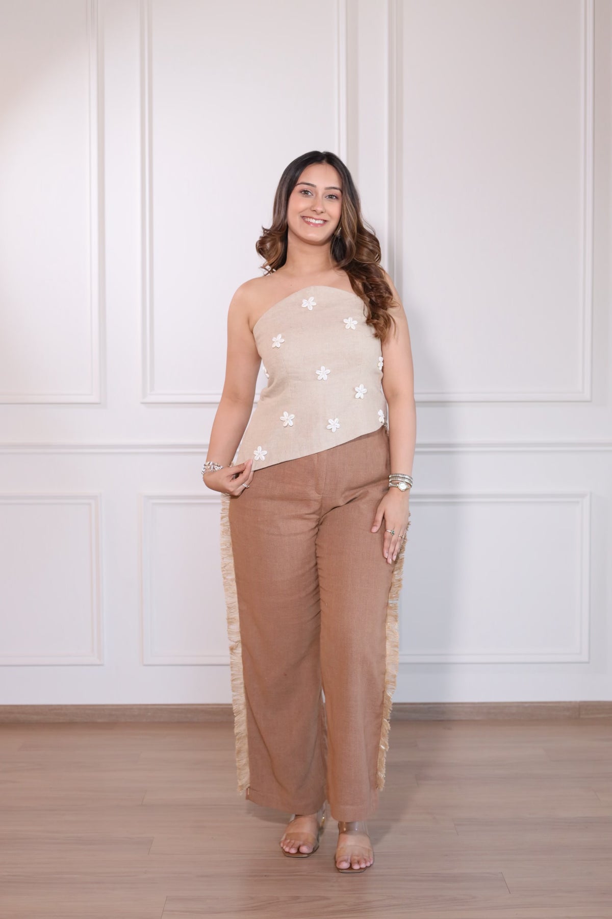 Dune Pants, boho wide leg pants for women by Siyra, view 2