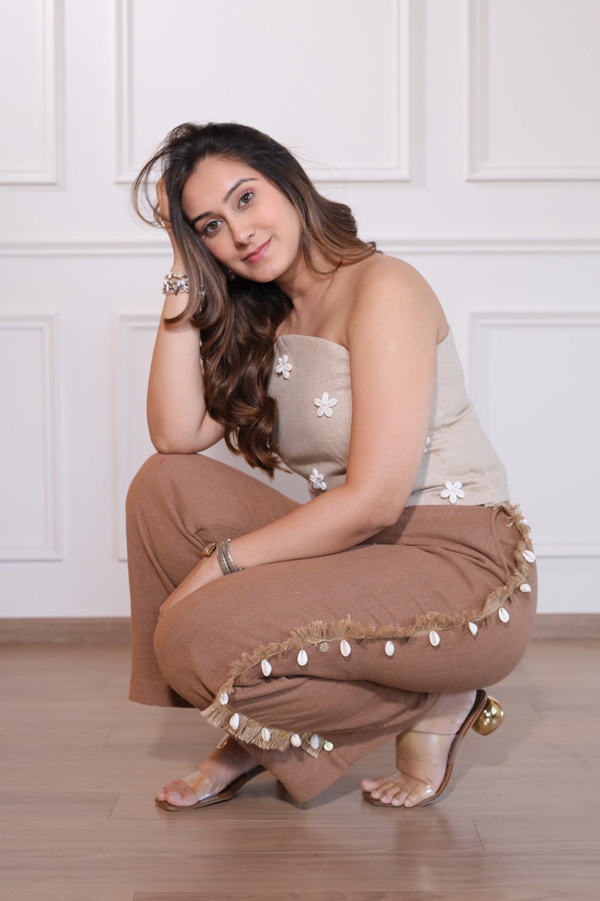 Dune Pants, boho wide leg pants for women by Siyra, view 4