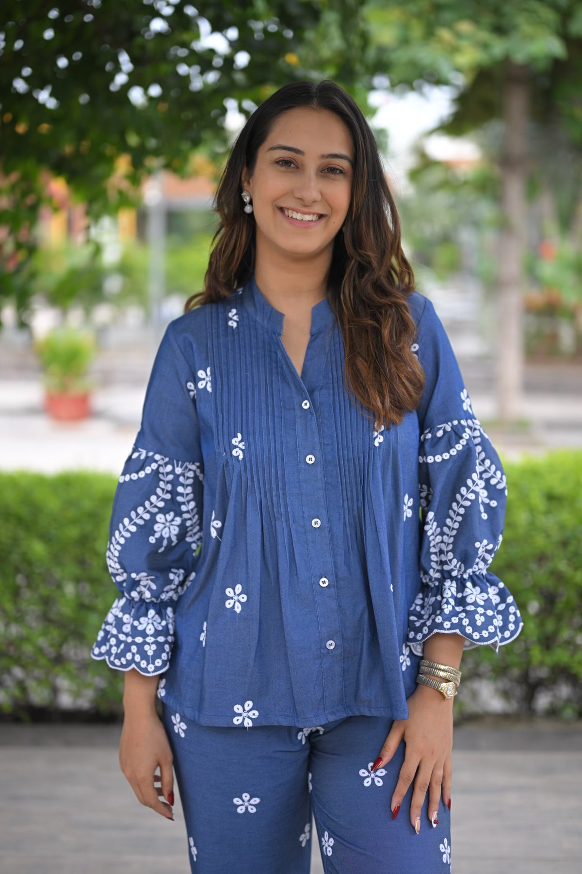 Isha Denim Shirt, denim shirt for women by Siyra