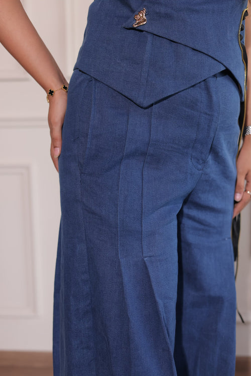 Celestial Denim Balloon Pants, denim balloon pants for women by Siyra, view 3