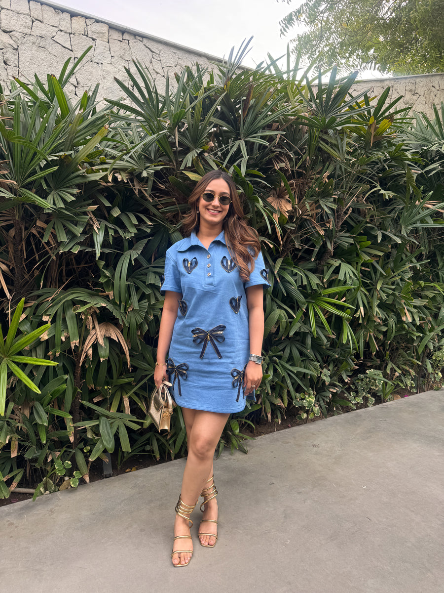 AYKA DENIM DRESS