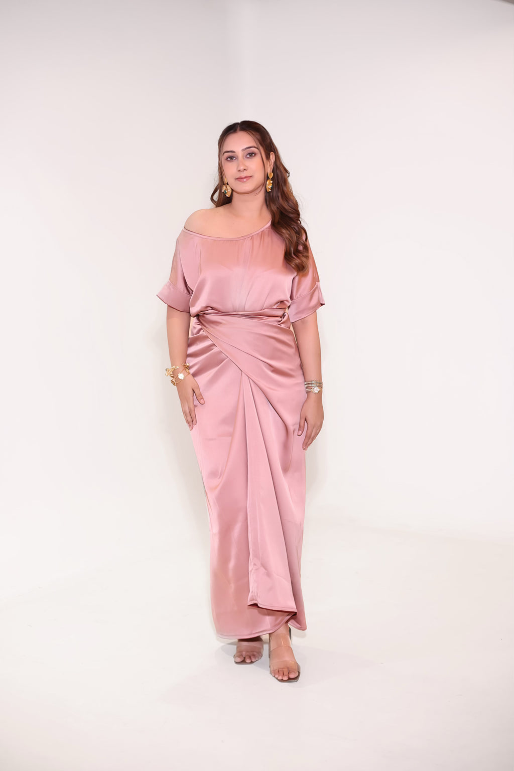 Doobara Reversible Set, satin co-ord set for women by Siyra, view 7
